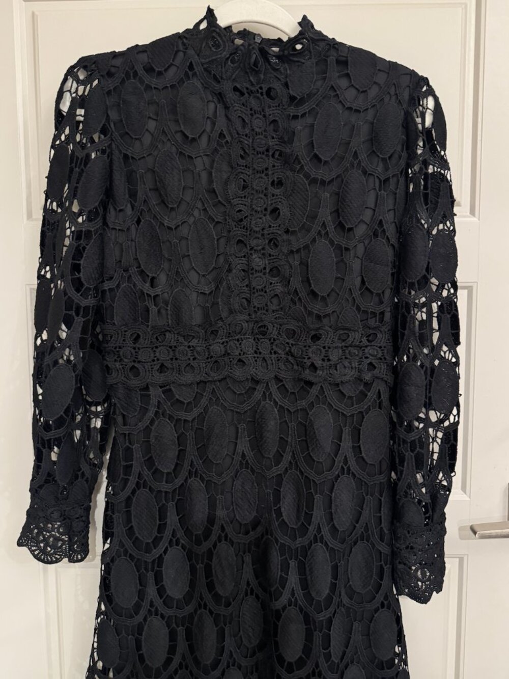 Lace Midi Dress (Black)